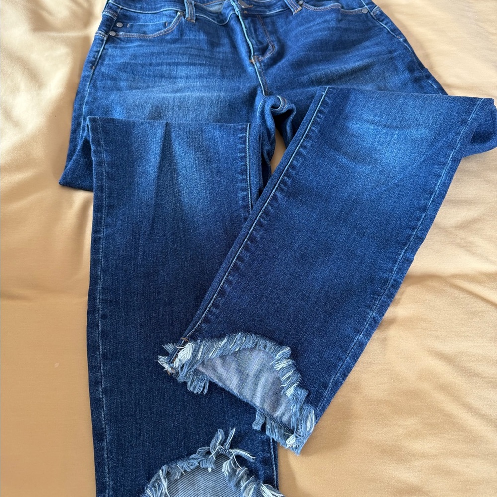 Liverpool Dark Blue Straight Leg Jeans